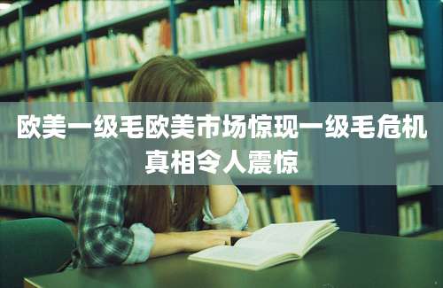欧美一级毛欧美市场惊现一级毛危机真相令人震惊