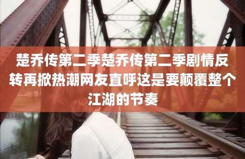 楚乔传第二季楚乔传第二季剧情反转再掀热潮网友直呼这是要颠覆整个江湖的节奏