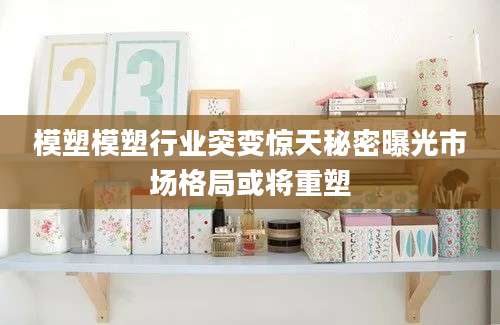 模塑模塑行业突变惊天秘密曝光市场格局或将重塑