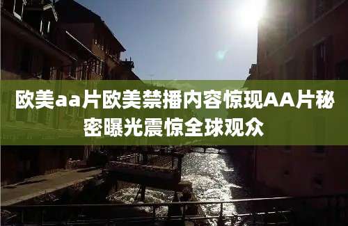 欧美aa片欧美禁播内容惊现AA片秘密曝光震惊全球观众