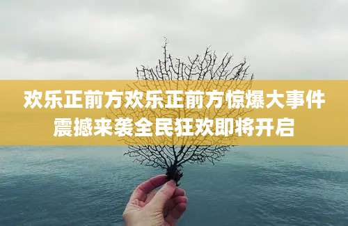 欢乐正前方欢乐正前方惊爆大事件震撼来袭全民狂欢即将开启
