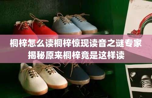 桐梓怎么读桐梓惊现读音之谜专家揭秘原来桐梓竟是这样读
