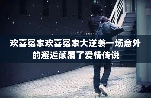 欢喜冤家欢喜冤家大逆袭一场意外的邂逅颠覆了爱情传说