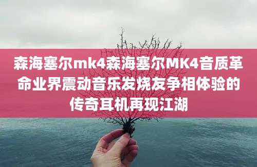 森海塞尔mk4森海塞尔MK4音质革命业界震动音乐发烧友争相体验的传奇耳机再现江湖