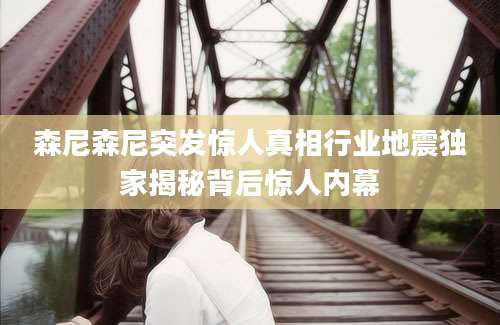 森尼森尼突发惊人真相行业地震独家揭秘背后惊人内幕
