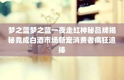 梦之蓝梦之蓝一夜走红神秘品牌揭秘竟成白酒市场新宠消费者疯狂追捧