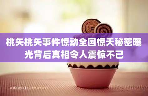 桃矢桃矢事件惊动全国惊天秘密曝光背后真相令人震惊不已