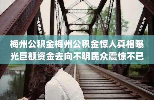 梅州公积金梅州公积金惊人真相曝光巨额资金去向不明民众震惊不已