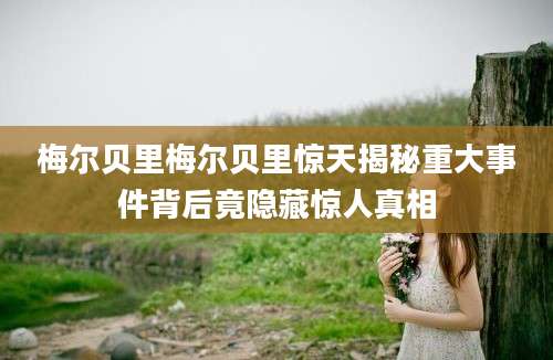 梅尔贝里梅尔贝里惊天揭秘重大事件背后竟隐藏惊人真相
