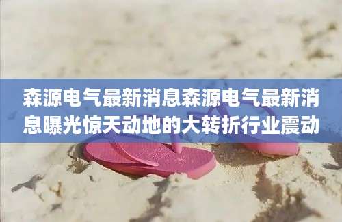 森源电气最新消息森源电气最新消息曝光惊天动地的大转折行业震动